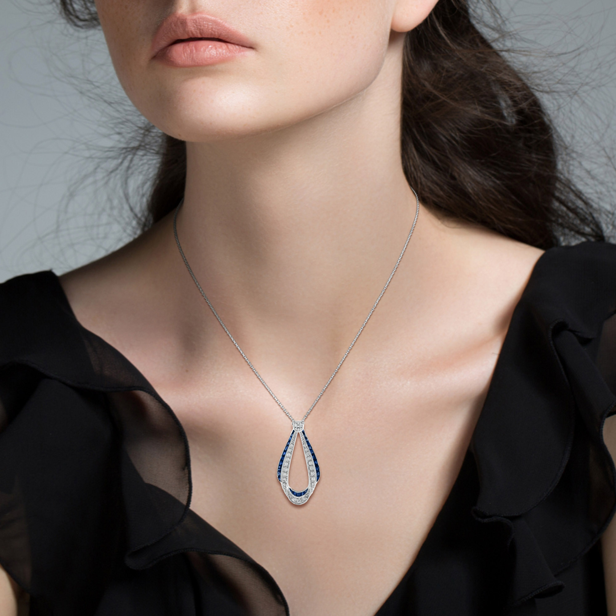 Studio shot of young beautiful woman