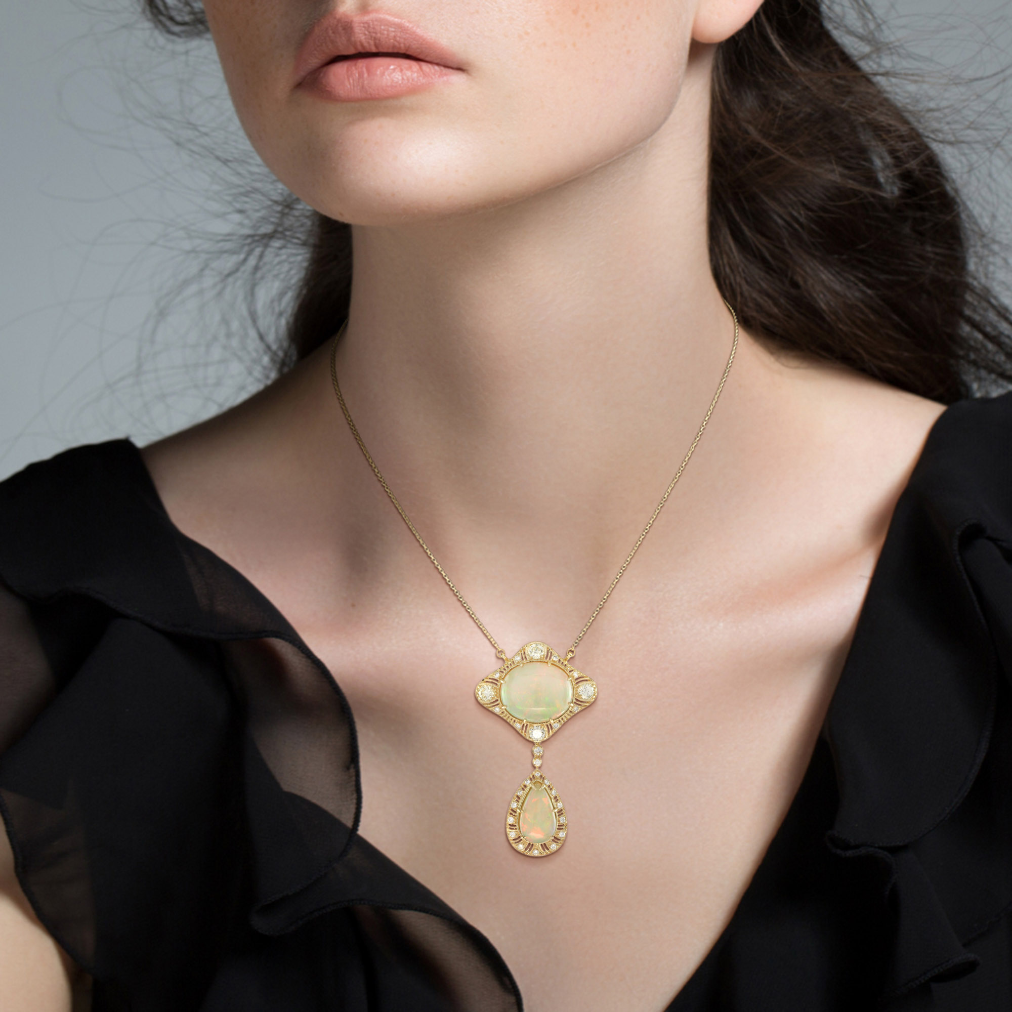 Studio shot of young beautiful woman