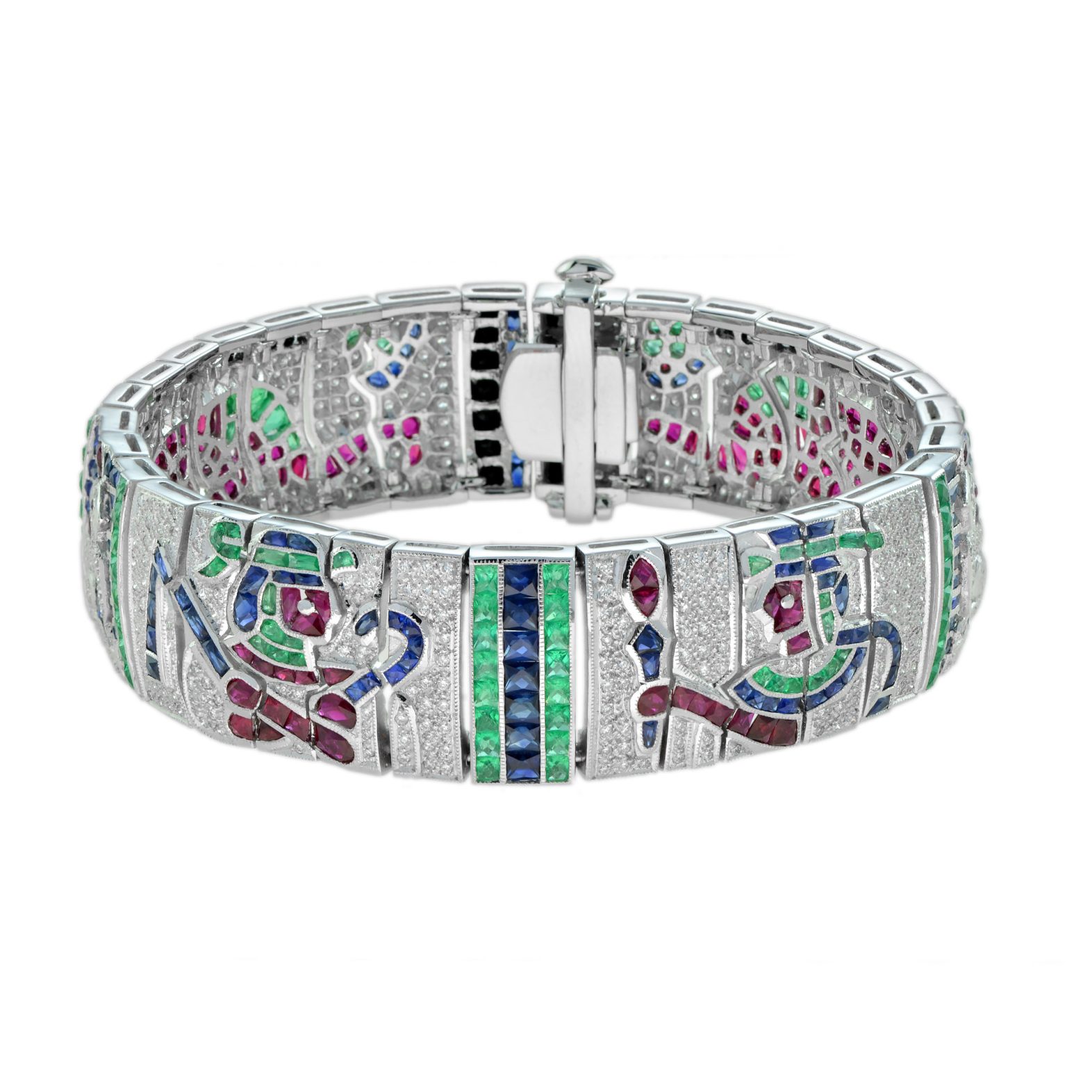 Treasures of Egypt Multi Gemstones Antique Inspired Bracelet