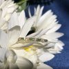 R2061 D-E9 L2312B 02 Emerald and Diamond Art Deco Style Band Ring