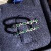 R2061 D2-E9 b01 Emerald and Diamond Art Deco Style Band Ring