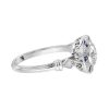 diamond-and-sapphire-halo-engagement-ring-14k-gold-side Diamond and Blue Sapphire Art Deco Style Target Engagement Ring