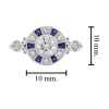 diamond-and-sapphire-halo-engagement-ring-14k-gold-size Diamond and Blue Sapphire Art Deco Style Target Engagement Ring