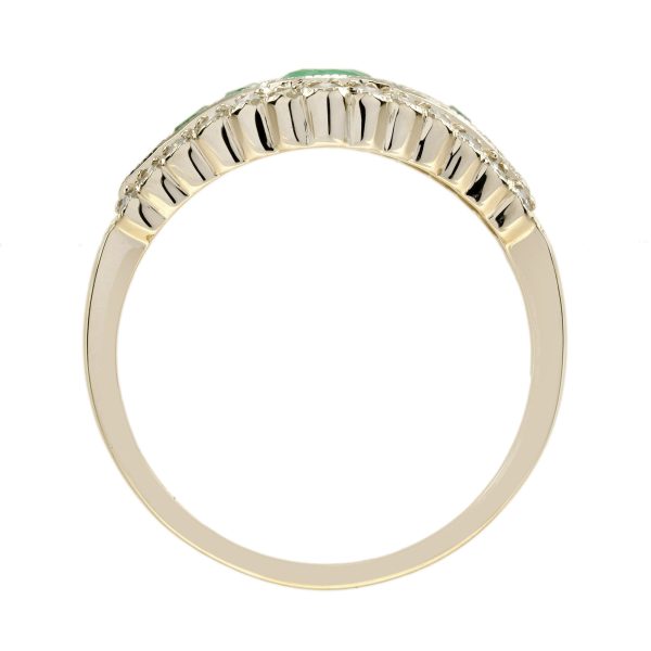 Emerald and Diamond Art Deco Style Ring - Image 11
