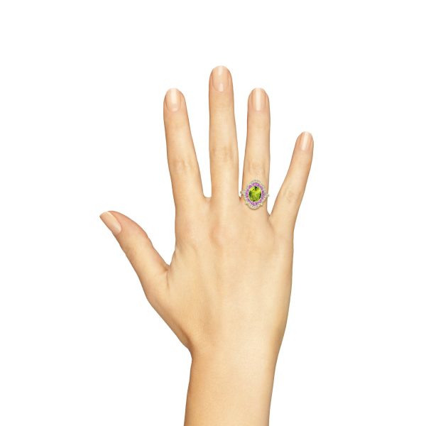Woman Hand Showing Five Fingers On A White Background