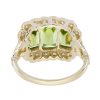 peridot-three-stone-art-deco-style-ring-14k-gold-back Peridot and Diamond Art Deco Style Three Stone Ring