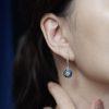 E3803-LS CZ-NE-SS L2512OB01 Orbit | Diamond, Emerald, Sapphire Drop Earrings