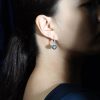 E3803-LS CZ-NE-SS L2609OB 03 Orbit | Diamond, Emerald, Sapphire Drop Earrings