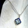 N5269 BT1-SS L2608B 02 The Poise | Lilly Cut Blue Topaz Sapphire Necklace