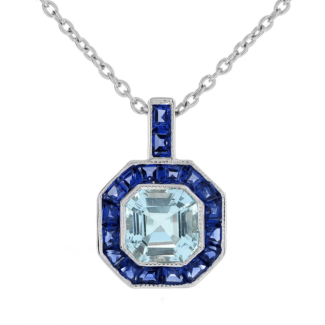 Aquamarine Pendant Necklace
