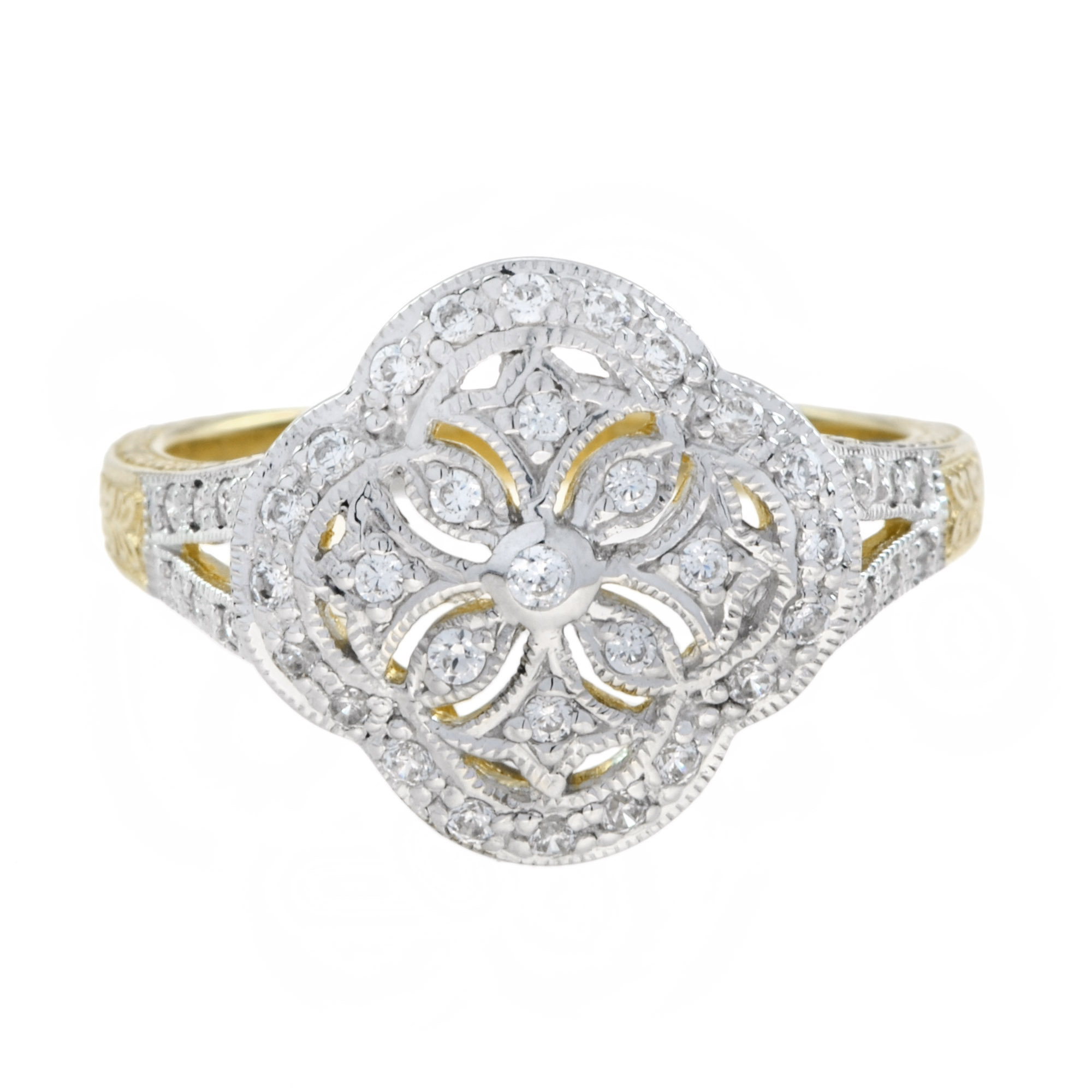 Diamond Floral Ring