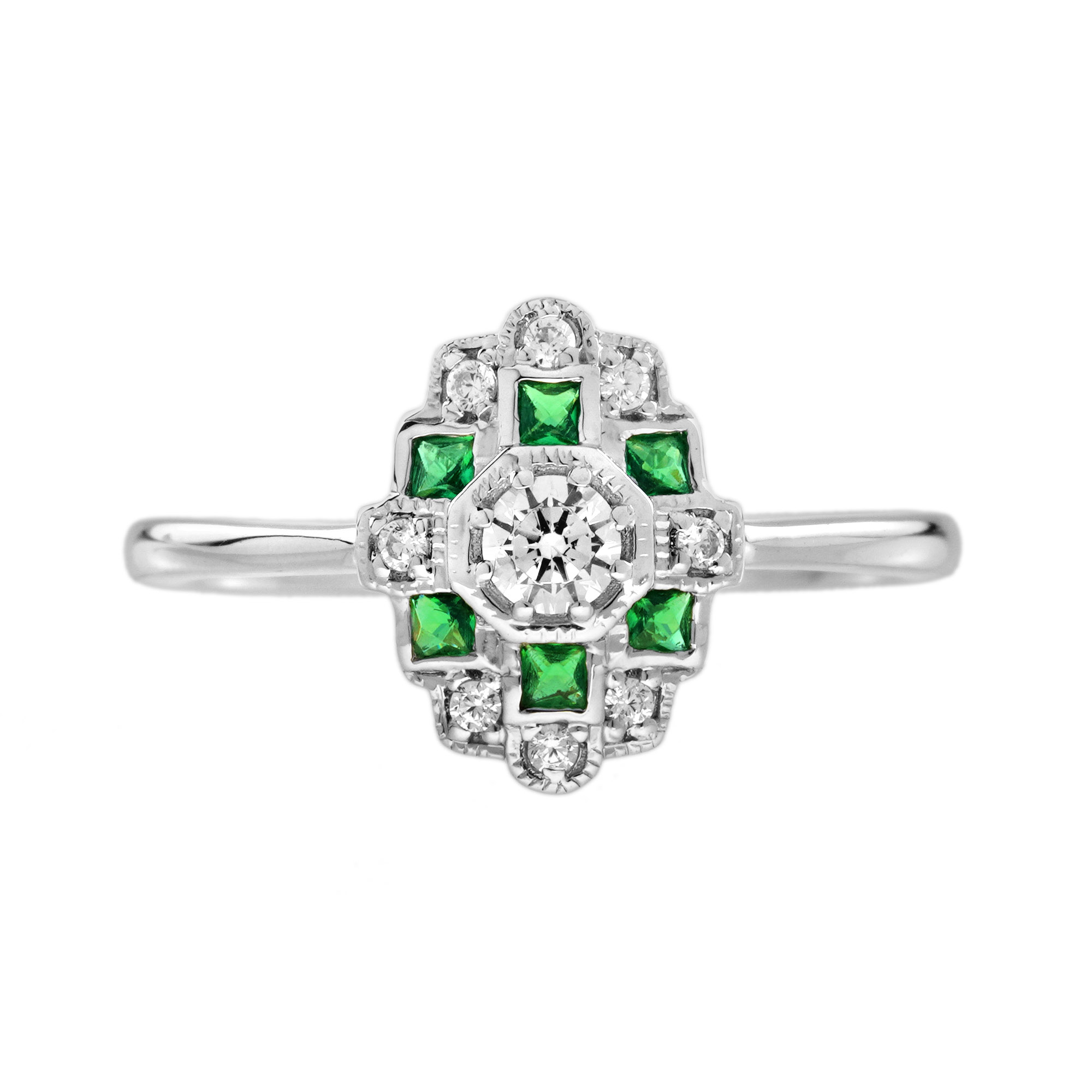 Diamond Art Deco Engagement Ring | Lilly M. JEWELERS Art Deco Engagement Ring