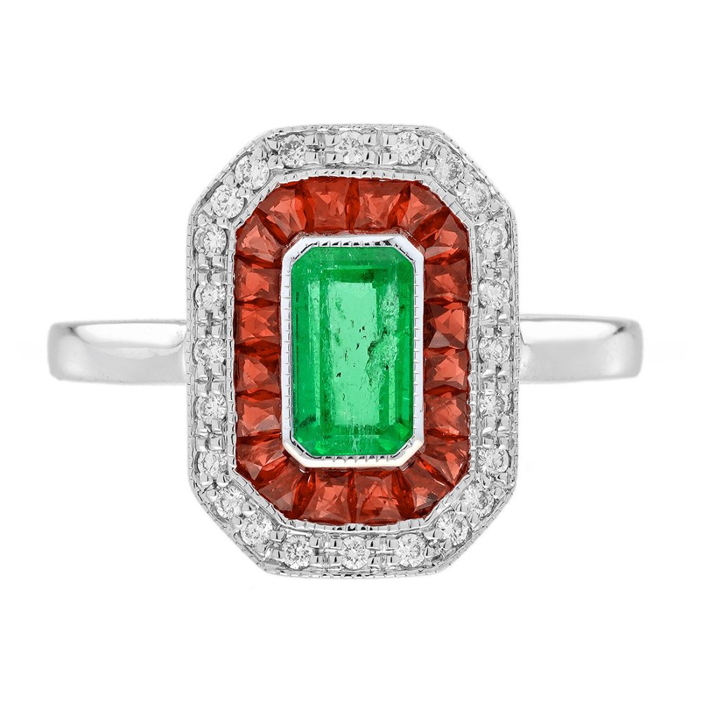 Emerald Engagement Ring
