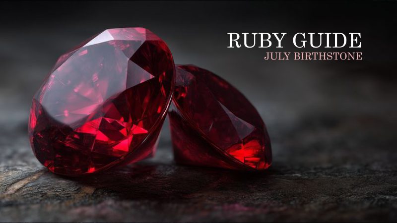 Natural ruby gemstone for a ruby meaning and July birthstone guide