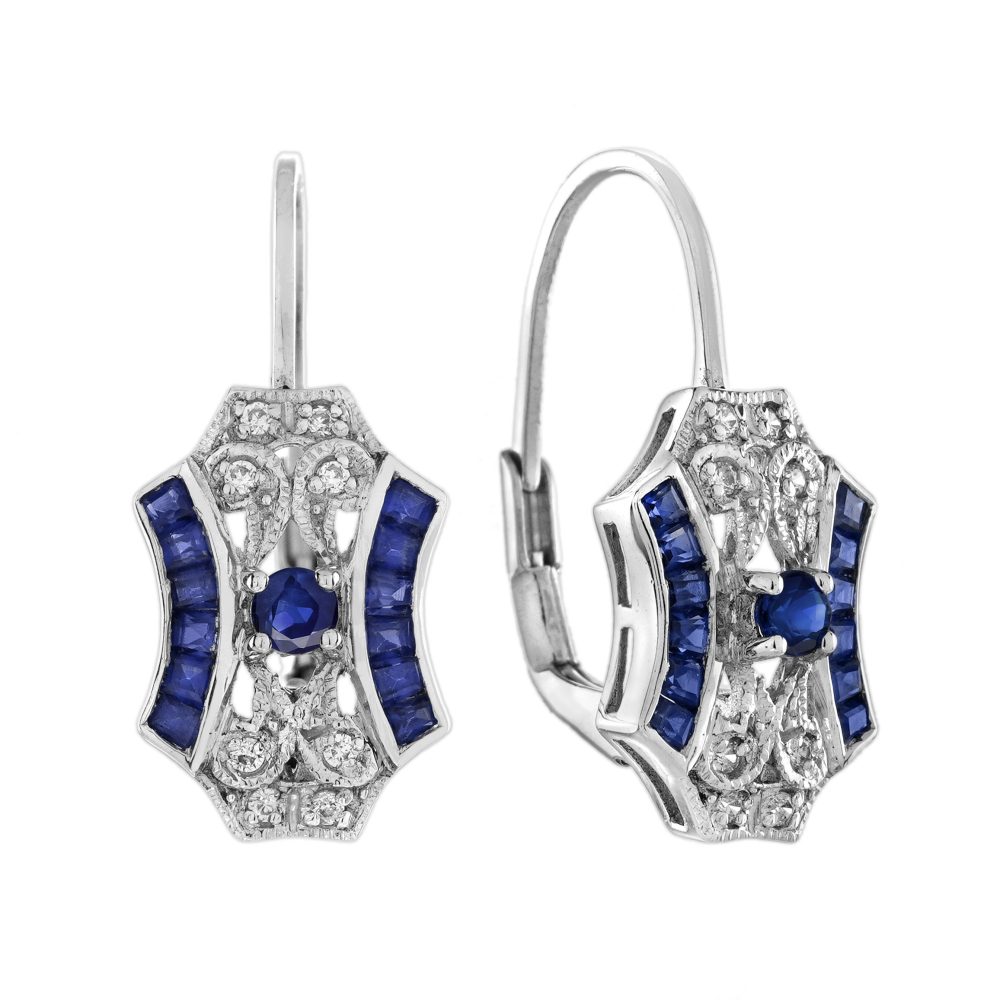 Sapphire Drop Earrings