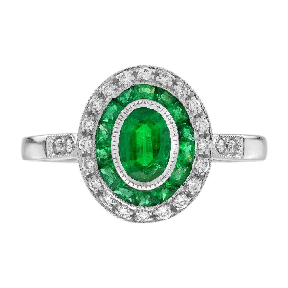Emerald Engagement Ring