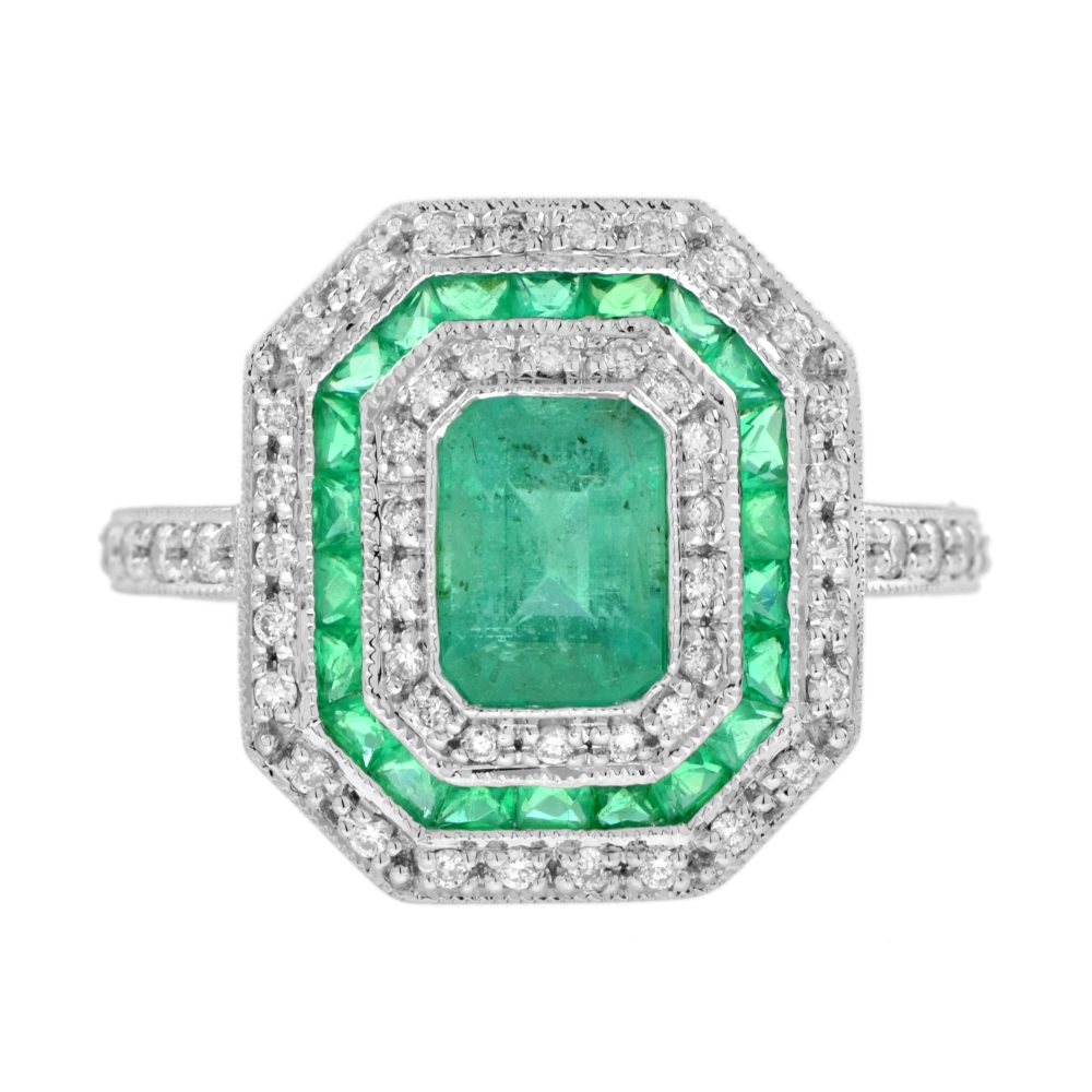 Emerald Engagement Ring