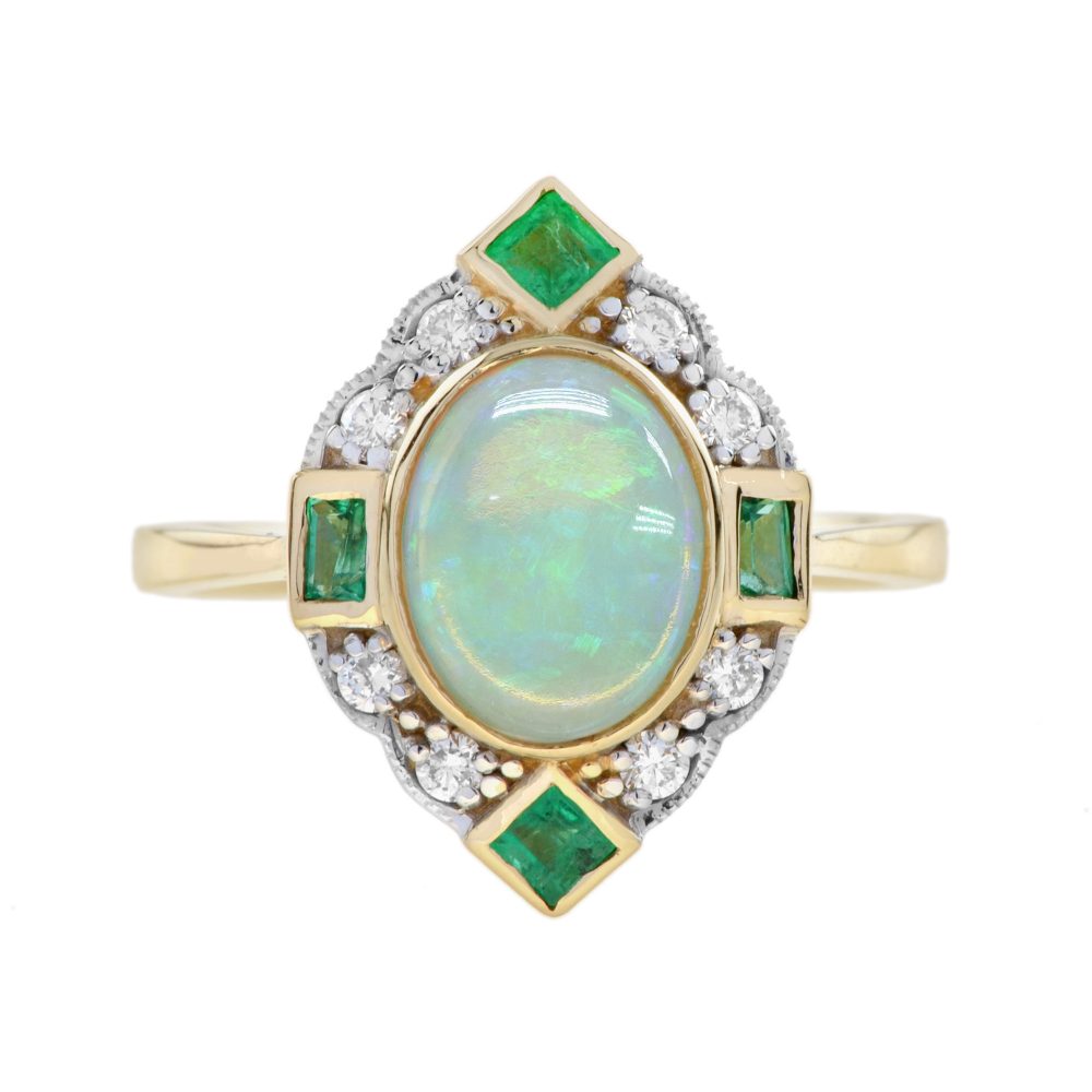 Opal Engagement Ring