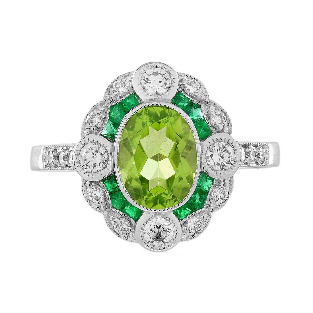 Peridot Engagement Ring