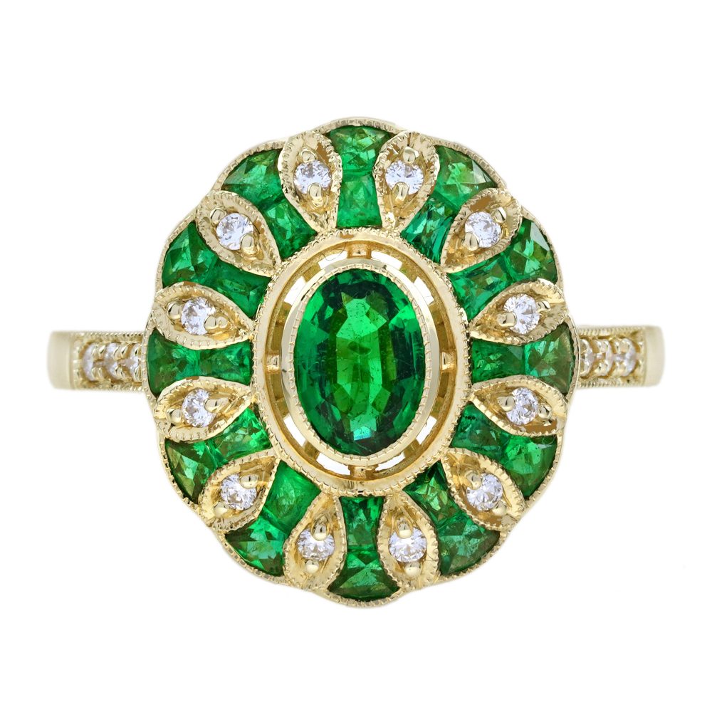 Emerald Engagement Ring