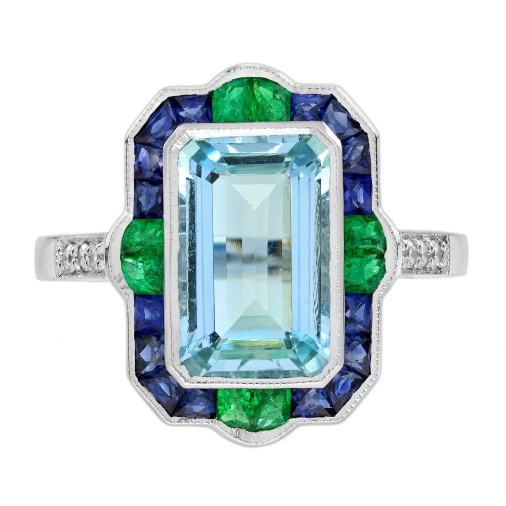 Aquamarine Statement Ring