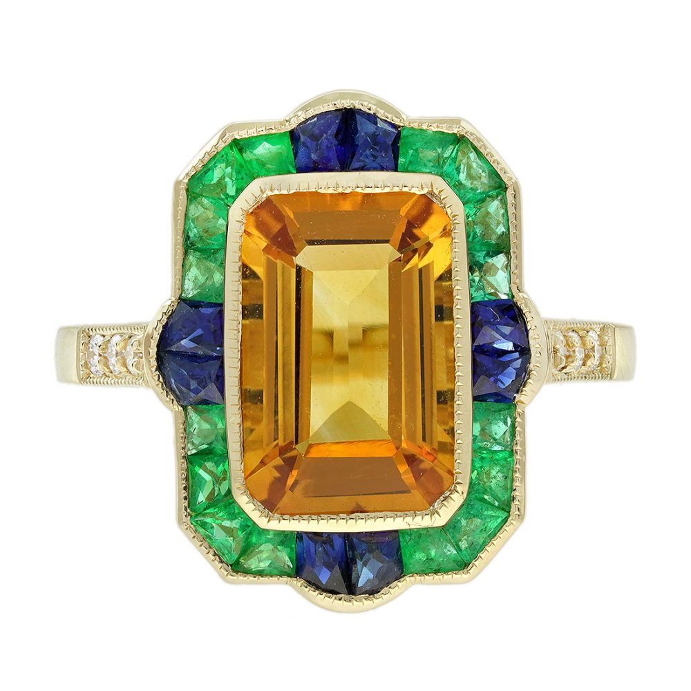 Citrine Statement Ring