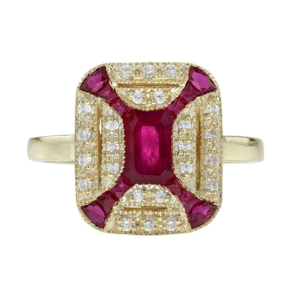 Ruby Halo Ring