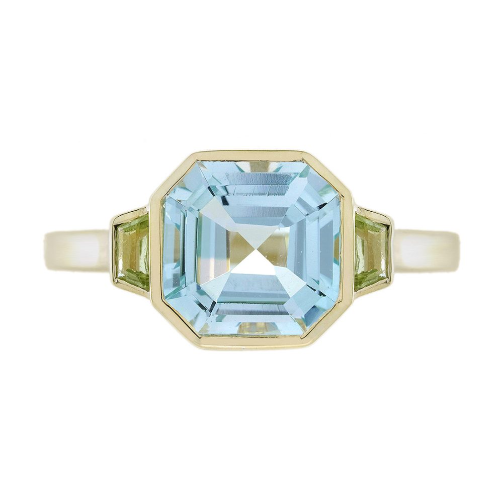 Blue Topaz Solitaire Ring