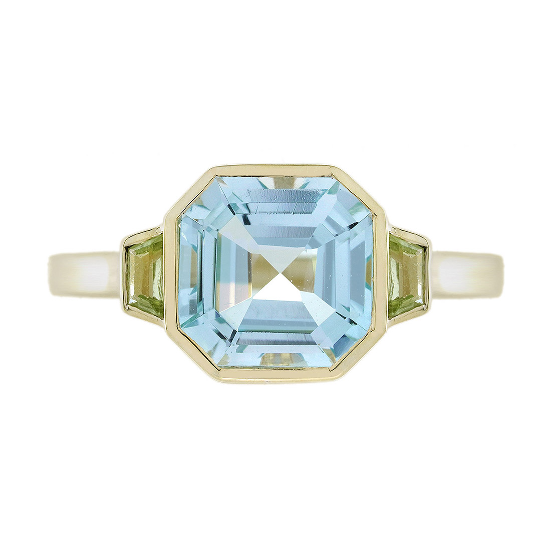 Blue Topaz Solitaire Ring