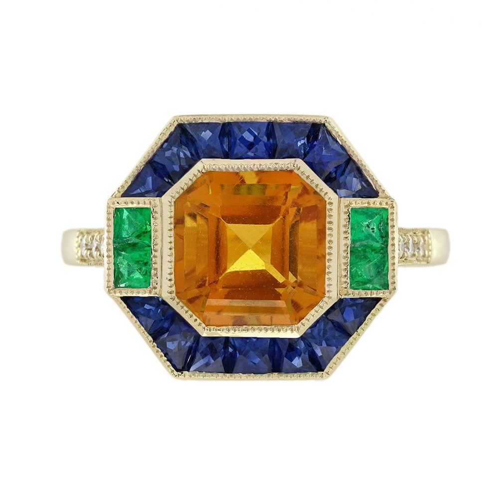 Citrine Engagement Ring