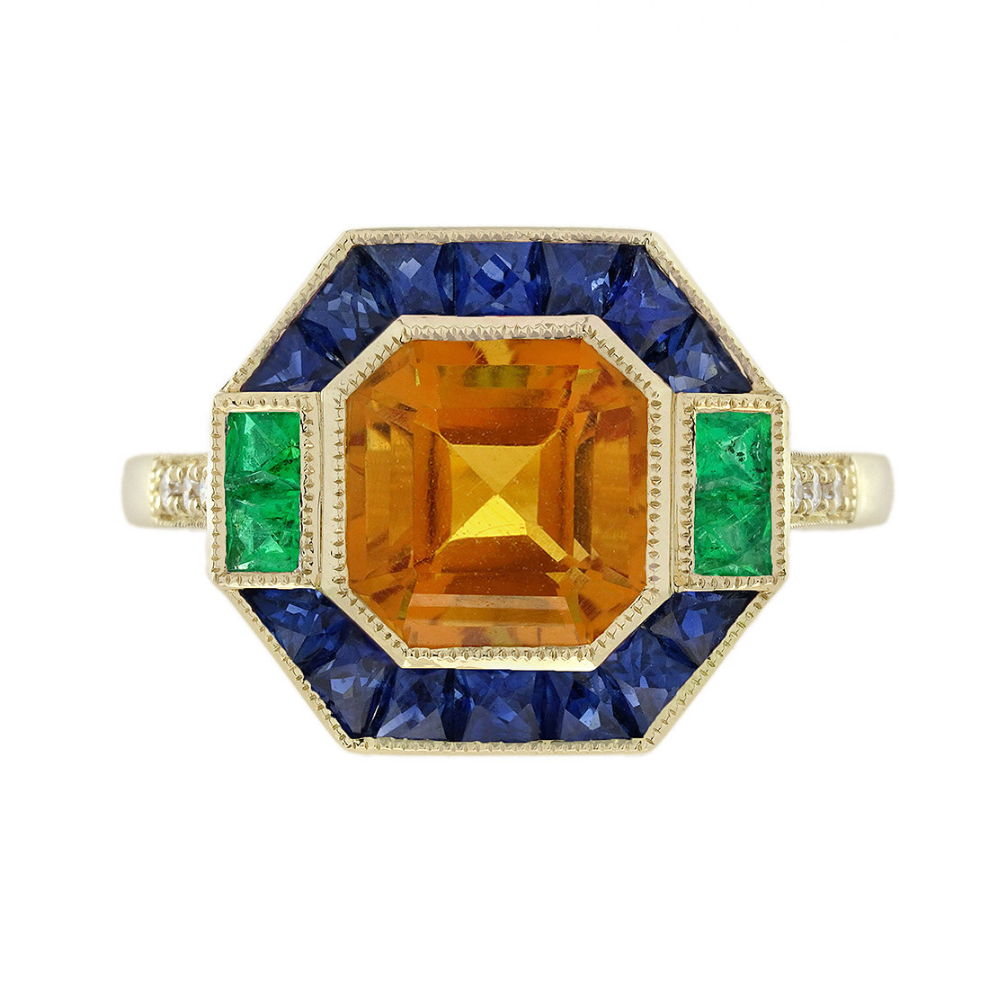 Citrine Engagement Ring