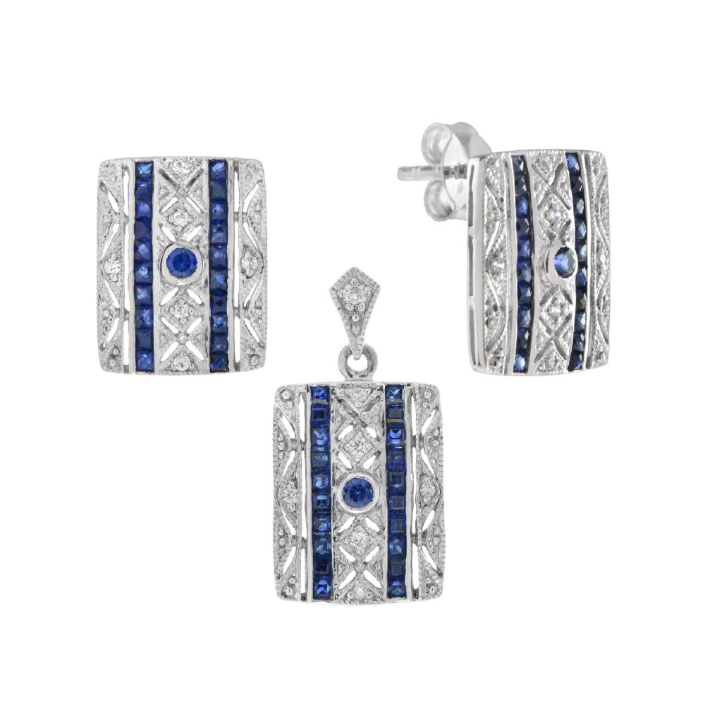 Sapphire Jewelry Set