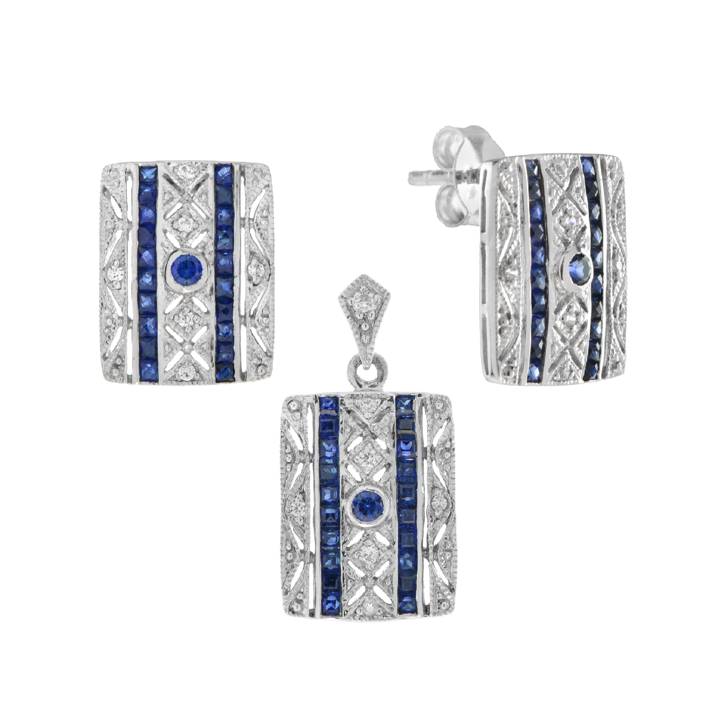 Sapphire Jewelry Set