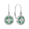 Emerald Diamond Drop Earrings | Lilly M. JEWELERS Emerald Diamond Drop Earrings