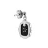 Art Deco Style Diamond Onyx Drop Earrings in Solid Gold Back Art Deco Style Diamond Onyx Drop Earrings in Solid Gold by Lilly M. JEWELERS Back
