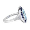 marquise-aquamarine-and-sapphire-engagement-ring-14k-gold-side Marquise Aquamarine Sapphire and Diamond Engagement Ring Side