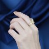 Marquise Emerald and Diamond Snake Statement Ring in Solid Gold on Body Side Distant Marquise Emerald and Diamond Snake Statement Ring in Solid Gold by Lilly M. JEWELERS on Body Side Distant