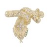 Marquise Emerald and Diamond Snake Statement Ring in Solid Gold Top Marquise Emerald and Diamond Snake Statement Ring in Solid Gold by Lilly M. JEWELERS Top