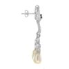 pearl-drop-earrings-14k-gold-side Pearl Sapphire and Diamond Drop Earrings Side