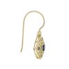 sapphire-drop-earrings-14k-gold-side Sapphire and Diamond Drop Earrings Side