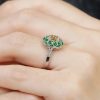 asscher-citrine-emerald-diamond-ring-art-deco-style-14k-gold-on-body-side-near Citrine Emerald Art Deco Style Ring on Body Side Near