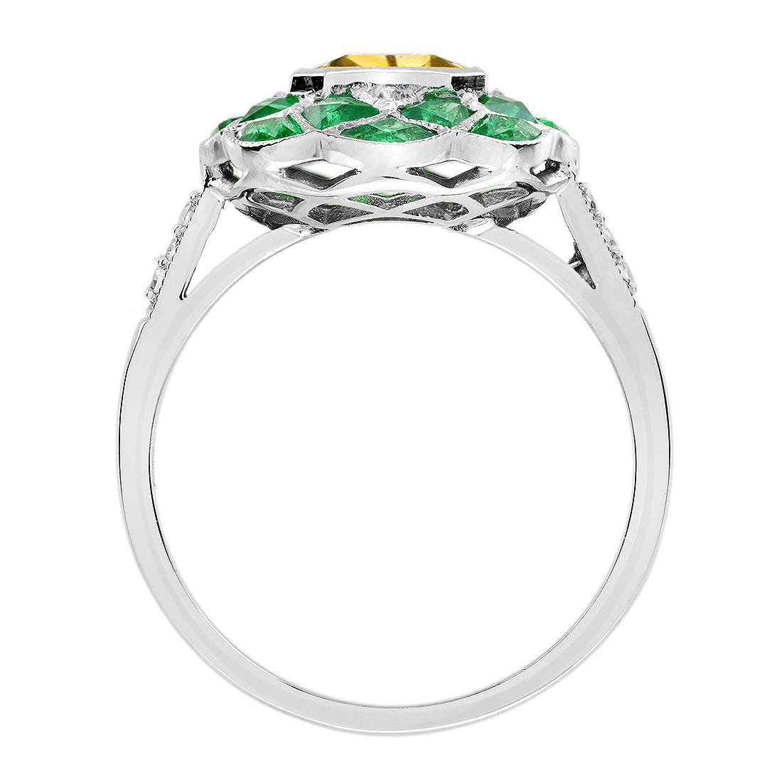 asscher-citrine-emerald-diamond-ring-art-deco-style-14k-gold-under-gallery Citrine Emerald Art Deco Style Ring Under Gallery