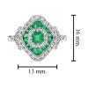 asscher-cut-emerald-diamond-engagement-ring-art-deco-style-14k-gold-size Emerald Cut Emerald Art Deco Style Ring Size