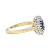 ceylon-sapphire-diamond-halo-engagement-ring-18k-yellow-gold-side Ceylon Sapphire Diamond Halo Engagement Ring Side