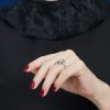 diamond-sapphire-halo-ring-art-deco-style-14k-white-gold-on-body-side-distant Diamond and Sapphire Art Deco Style Halo Ring on Body Side Distant