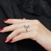 diamond-sapphire-halo-ring-art-deco-style-14k-white-gold-on-body-side-near Diamond and Sapphire Art Deco Style Halo Ring on Body Side Near