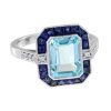emerald-cut-blue-topaz-sapphire-diamond-ring-art-deco-style-14k-gold-angled-view Emerald Cut Blue Topaz Art Deco Style Ring Angled View