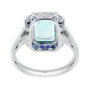 emerald-cut-blue-topaz-sapphire-diamond-ring-art-deco-style-14k-gold-back Emerald Cut Blue Topaz Art Deco Style Ring Back