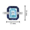 emerald-cut-blue-topaz-sapphire-diamond-ring-art-deco-style-14k-gold-size Emerald Cut Blue Topaz Art Deco Style Ring Size