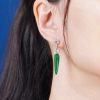 green-agate-diamond-drop-earrings-art-deco-style-14k-gold-on-body-distant Green Agate Art Deco Style Earrings on Body Distant